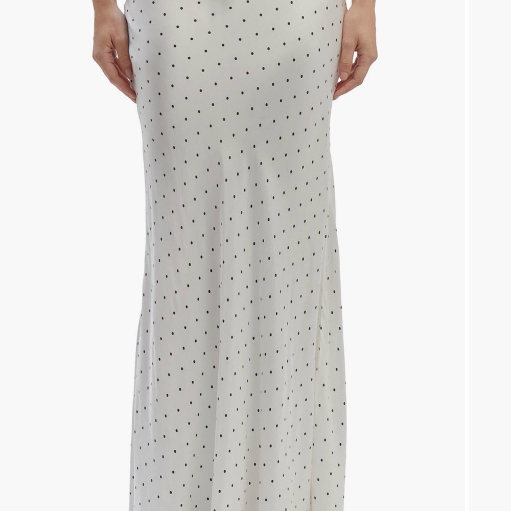 Isadore dot print maxi skirt